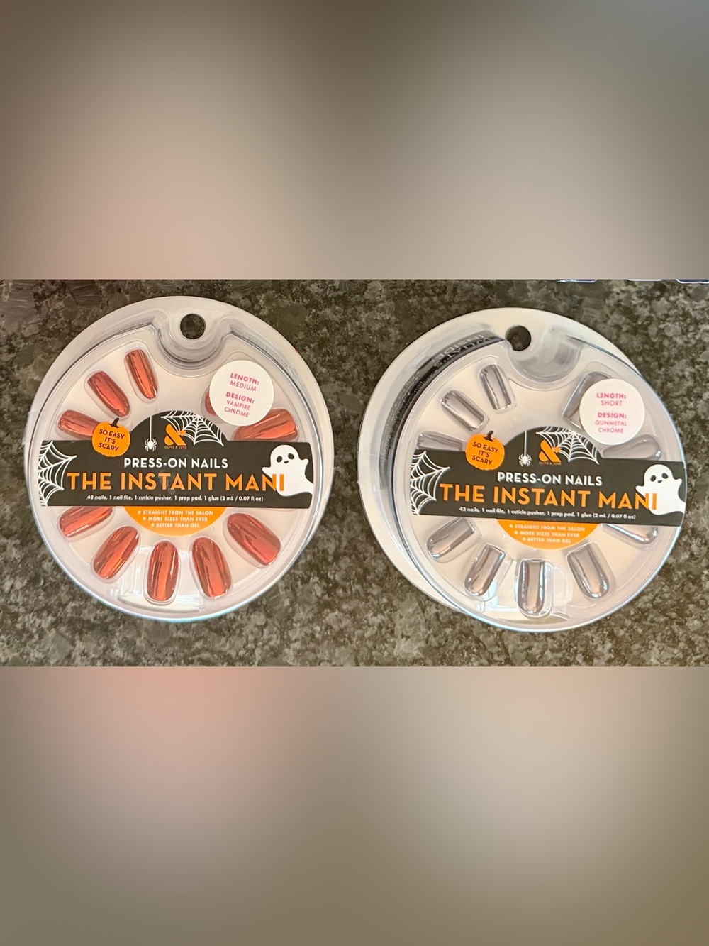Halloween Chrome Press-On Nails Set - Olive & June BRAND NEW